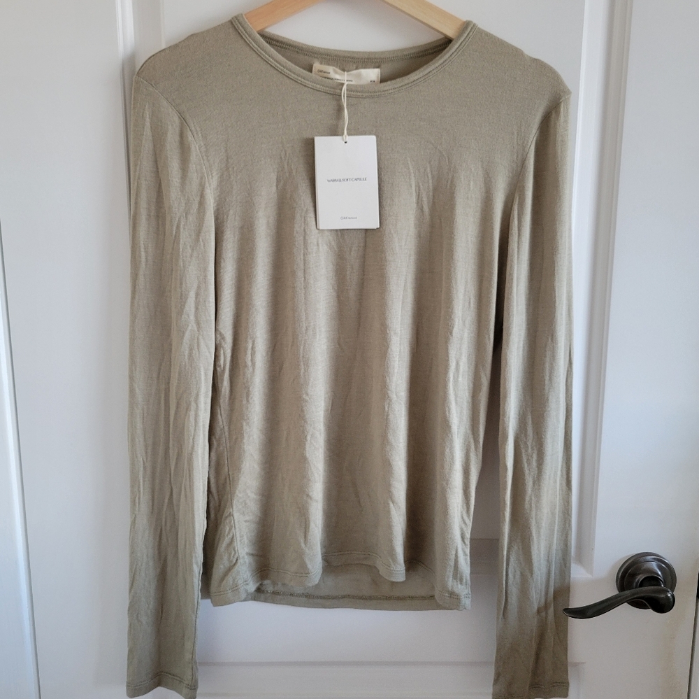 NWT Oak + Fort Crewneck Longsleeve Top Medium